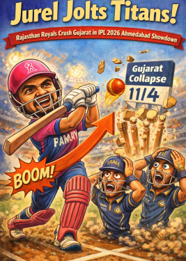Royals Reign Supreme in Ahmedabad Thriller: Titans Fall Just Short in 400-Run Epic!