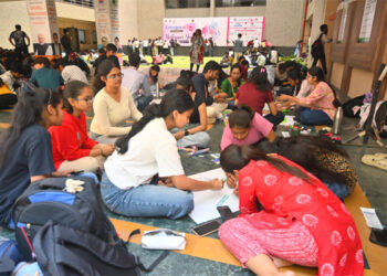 Young minds, green mission: Swarrnim University marks Earth Day with student power