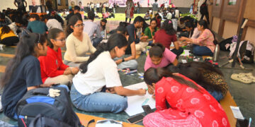 Young minds, green mission: Swarrnim University marks Earth Day with student power