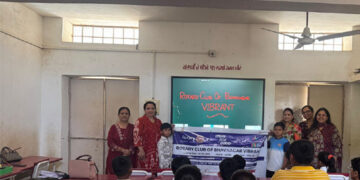 Smart class, bright futures: Rotary Club powers digital leap in rural Bhavnagar primary school