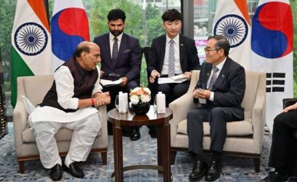 India–South Korea Defence Ties Get Strategic Booster as Rajnath Singh Pushes Joint Military Innovation