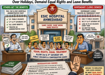ESIS Dispensary Clerks Allege Discrimination Over Holidays, Demand Equal Rights and Leave Benefits