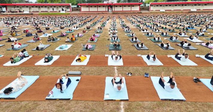 From soldiers to children, yoga unites the Dakshin Bharat Army Family in a celebration of health and harmony