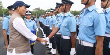“Stay vigilant, recalibrate fast”: Rajnath Singh’s pep talk to new IAF Officers as 231 cadets earn their wings