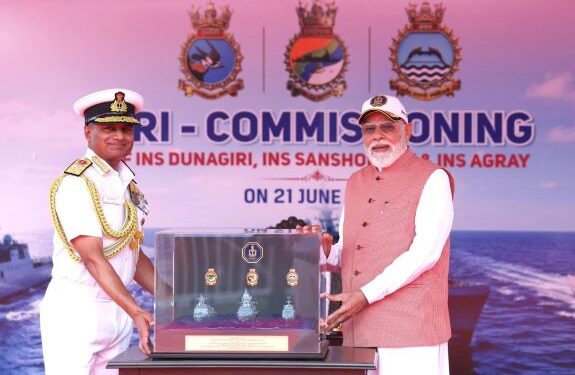 ‘A nation strong at sea commands influence on shore’: PM commissions 3 Naval Titans to Power India’s maritime century