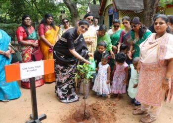 Planting hope, growing futures: S Rly women’s organisation leads green mission at Ashraya School