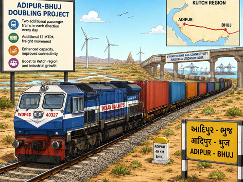 ₹493-Cr Adipur-Bhuj doubling project leads Indian Railways’ ₹1,209-Cr infra push to power connectivity, logistics and safety