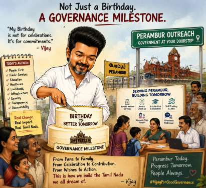 From Star celebrations to people’s connect: CM Vijay to turn birthday into a governance milestone with Perambur Outreach