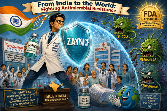 India’s Superbug Slayer: Homegrown Antibiotic Zaynich Offers New Hope Against Deadly Drug-Resistant Infections