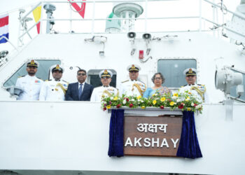 ‘Akshay’ sets sail: Indigenous fast patrol vessel strengthens India’s maritime shield