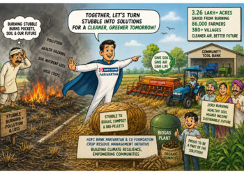 From Smoke to Sustainability: HDFC Bank Parivartan helps save 3.26 lakh acres from stubble burning across North India