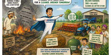 From Smoke to Sustainability: HDFC Bank Parivartan helps save 3.26 lakh acres from stubble burning across North India