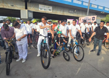 Pedalling against poison: Little Champion Inaaya joins Gujarat Police’s ride for a drug-free future
