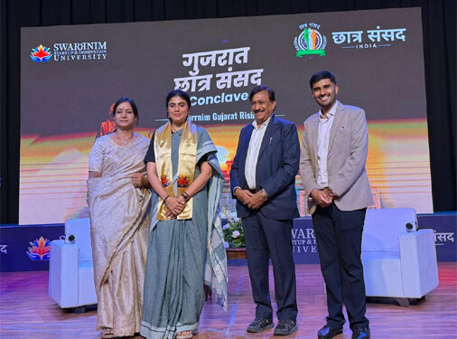 “Dream Big, Lead Boldly, Build Bharat”: Rivaba Jadeja inspires 2K young minds as Gujarat’s future architects pledge to make the state India’s No.1