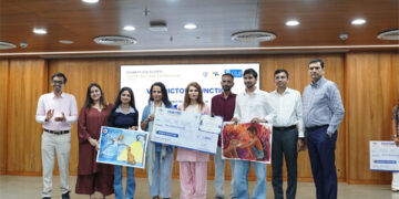 Brushstrokes that barked for compassion: GLS University turns art into a voice for the voiceless
