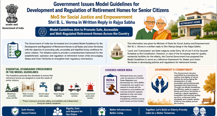 Tamil Nadu among five states to get new senior citizen homes as Centre pushes age-friendly India