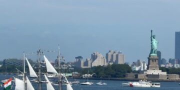 Tricolour commands the Hudson: INS Sudarshini showcases India’s maritime legacy at New York’s Sail4th 250