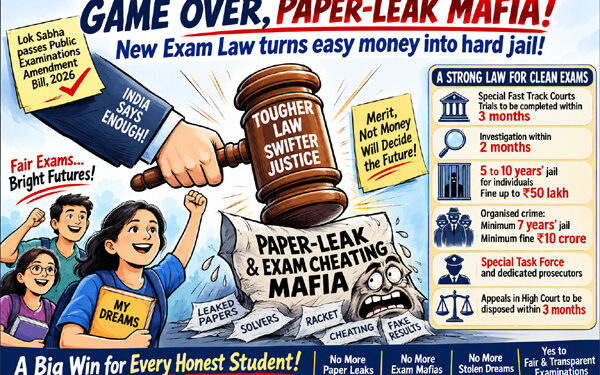 Exam crime gets a hard stop: Lok Sabha passes anti-paper leak Bill with fast-track justice