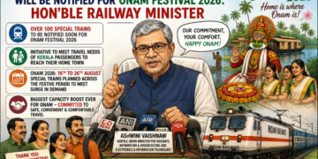 Home for Onam: Railways to Roll Out Over 100 Special Trains for Kerala’s Biggest Family Reunion