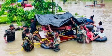 When Gujarat, and Dadra & Nagar Haveli went underwater, the Army became the bridge to safety