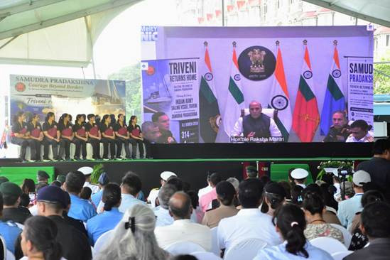 Rajnath flags-in historic all-women voyage that puts India’s jointness, maritime diplomacy & indigenous power on the global map