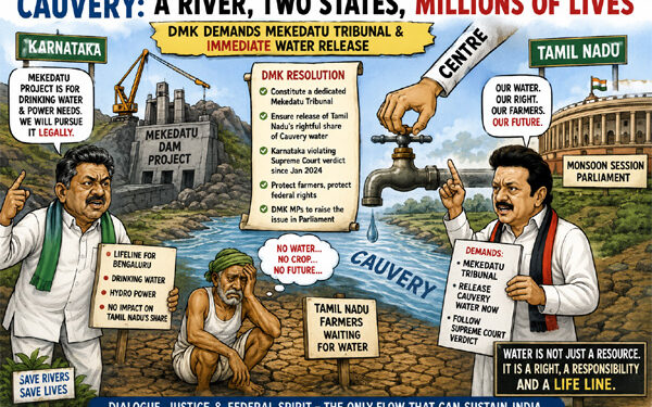 Cauvery flashpoint returns: DMK seeks Mekedatu Tribunal as water row set to roil parliament