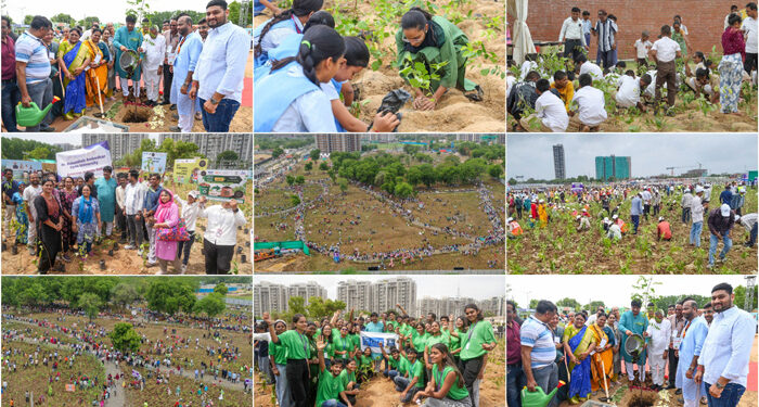 Gandhinagar creates a Guinness Green Miracle: 3.61 lakh saplings in one hour power India’s largest Miyawaki Plantation Drive