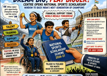 Centre opens National Sports Scholarship window to back India’s next generation of champions