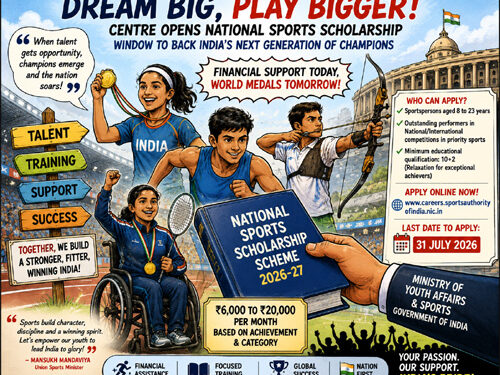 Centre opens National Sports Scholarship window to back India’s next generation of champions