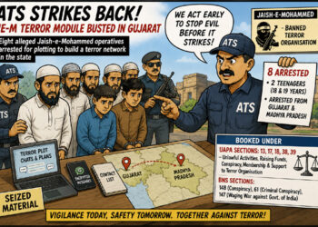 ATS foils alleged JeM bid to plant terror roots in Gujarat; Eight held in multi-state crackdown