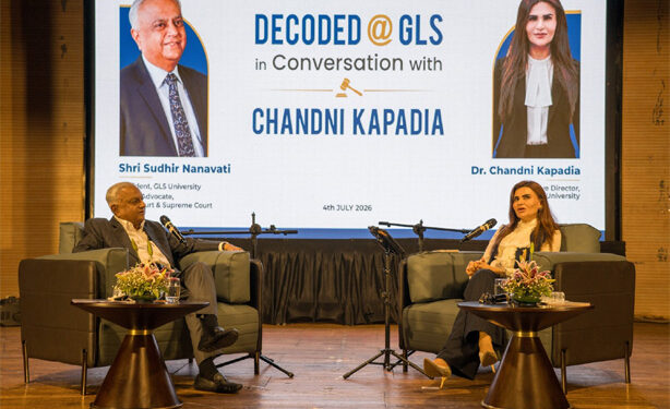 ‘Decoded @ GLS’ inspires future lawyers as Sudhir Nanavati opens the playbook on law, leadership and life