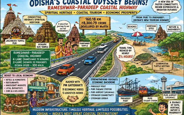 Odisha’s Coastal Odyssey begins: ₹8,300-cr highway to unite Jagannath’s divine trail with India’s next great beach tourism paradise