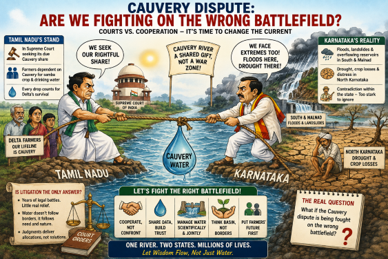 Cauvery’s irony: When one state has too much water and the other too little, why are TN & Karnataka still fighting?