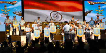 Bhuj hears the beat of the nation: Ahead of I-Day, IAF Band strikes a patriotic chord among youth