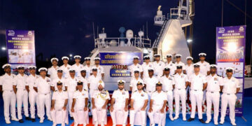 A final salute at sunset: ICGS Meera behn’s two-decade voyage ends at Okha