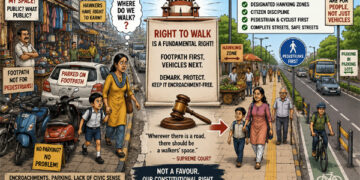 Gujarat’s footpaths: Where walkers’ fundamental right collides with a parking-and-encroachment reality