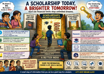 When money says “STOP”, scholarships say “KEEP GOING” — quenching the thirst for knowledge