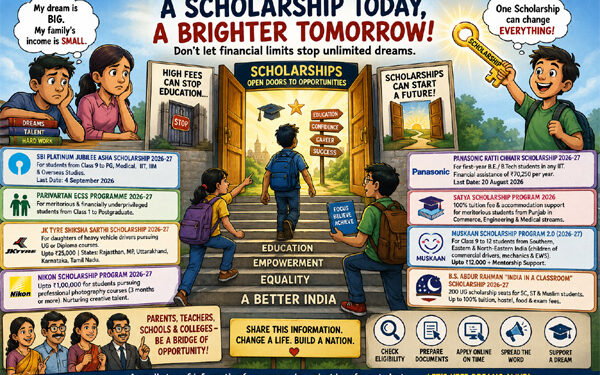 When money says “STOP”, scholarships say “KEEP GOING” — quenching the thirst for knowledge