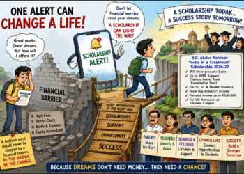When money becomes the only barrier to merit, a scholarship can change a life of SC, ST & Muslim students