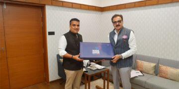 Adani Group rep meets Gujarat Deputy CM as state tops Vande Bharatam Outreach