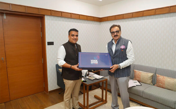 Adani Group rep meets Gujarat Deputy CM as state tops Vande Bharatam Outreach