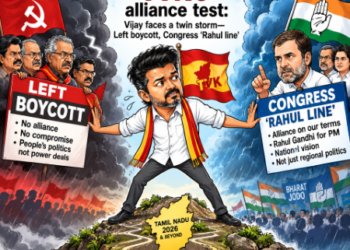 TVK’s alliance test: Vijay faces a twin storm—Left boycott, Congress ‘Rahul line’