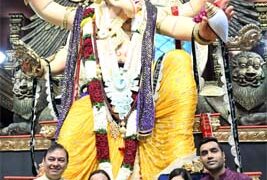 Where piety meets pageantry: Adani family offers prayers at Mumbai’s Chinchpokli Cha Chintamani