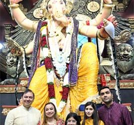 Where piety meets pageantry: Adani family offers prayers at Mumbai’s Chinchpokli Cha Chintamani