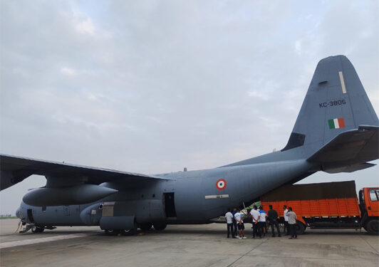 When the Himalayas bleed, India brings healing: 5th relief flight heads to flood-ravaged Nepal