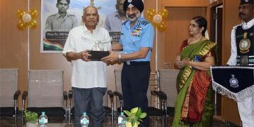 100 not out, saluted by the sky force: IAF Veteran Narayan’s century draws Air Chief’s tribute